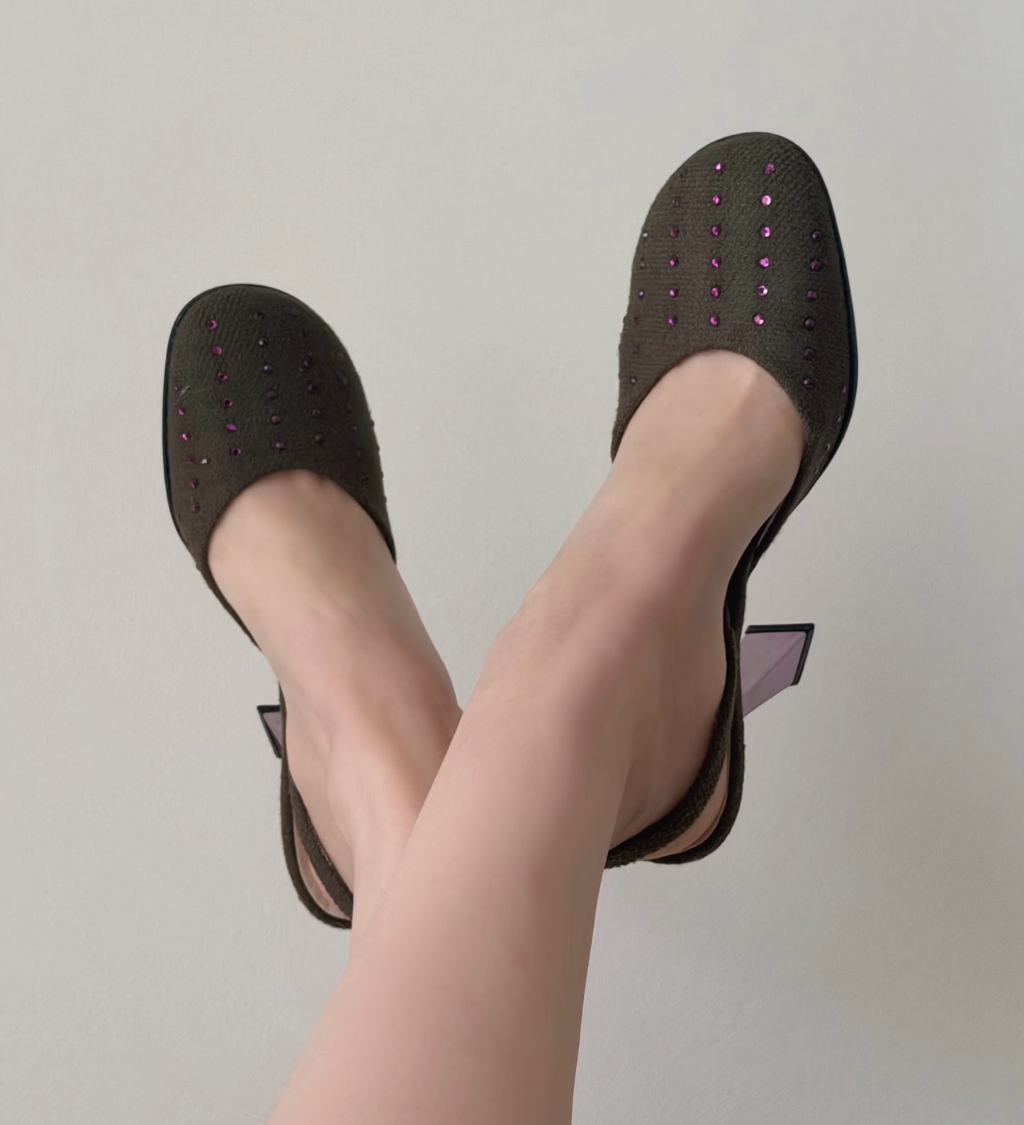 miu miu s/s 1998 embellished slingback heels