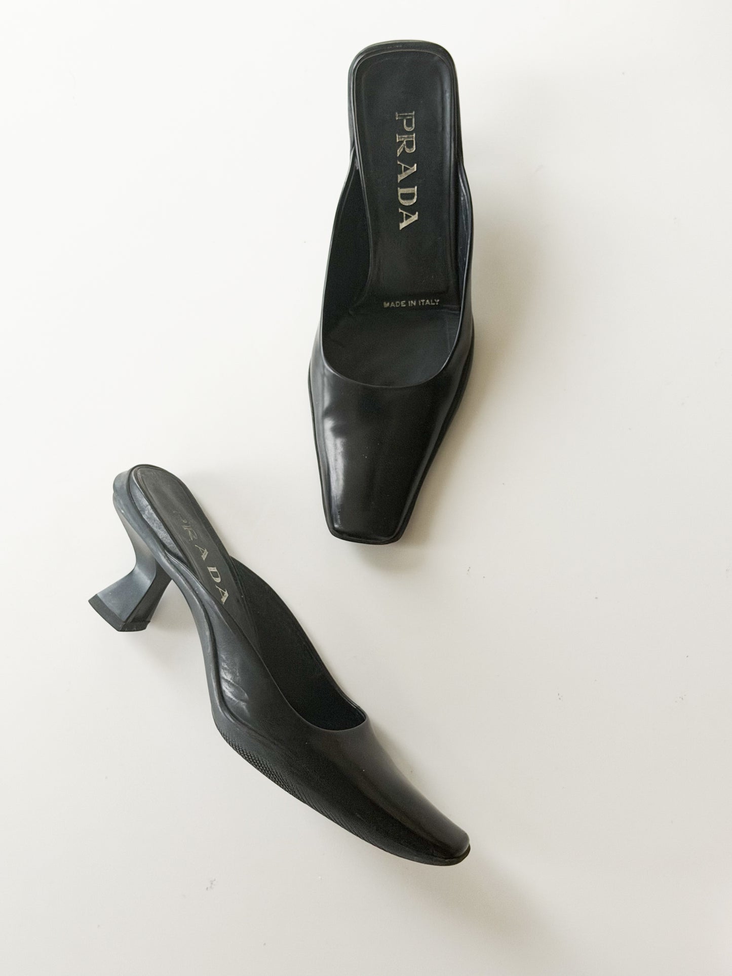 prada f/w 1999 Sculptural leather Mules