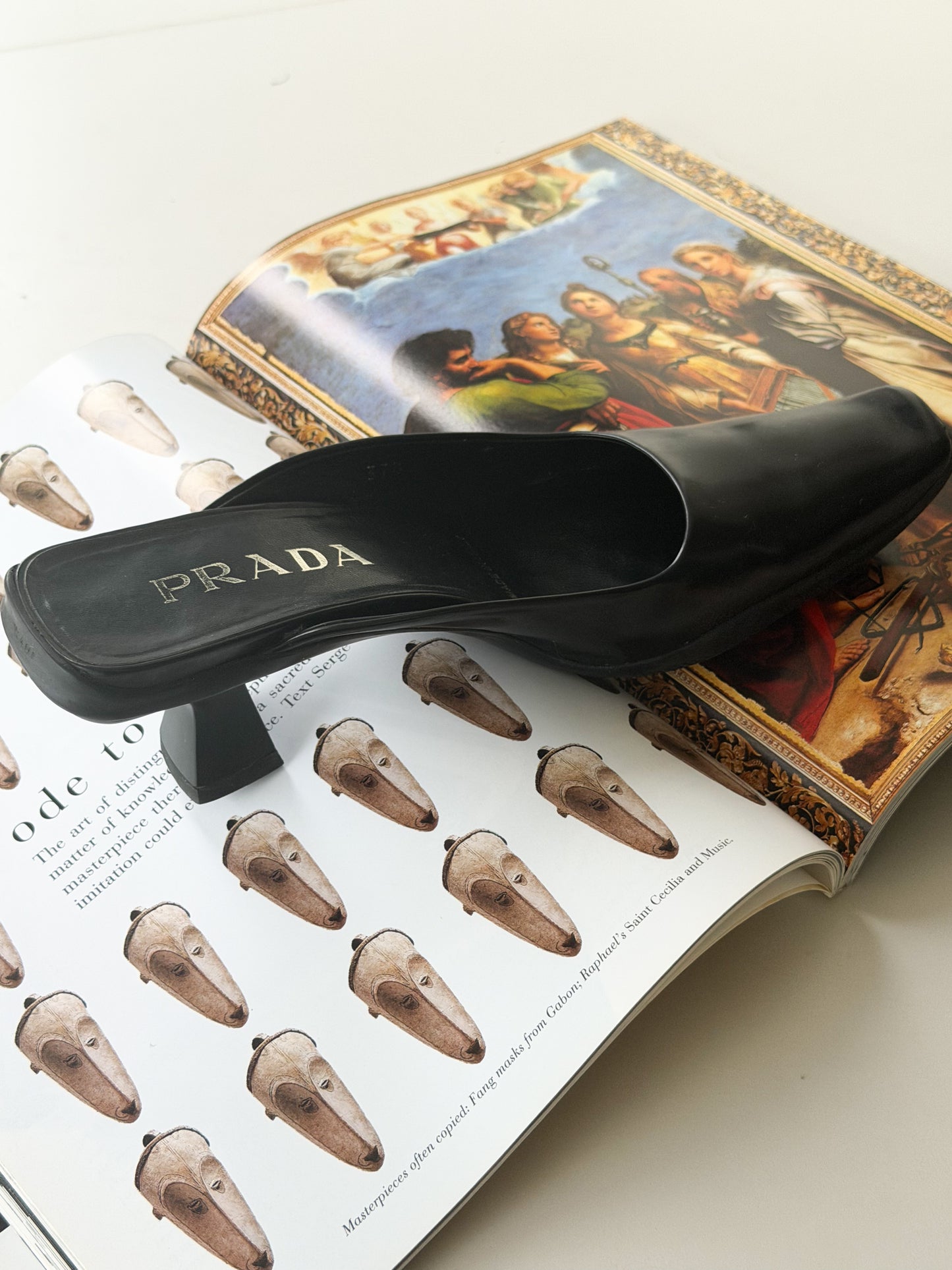 prada f/w 1999 Sculptural leather Mules