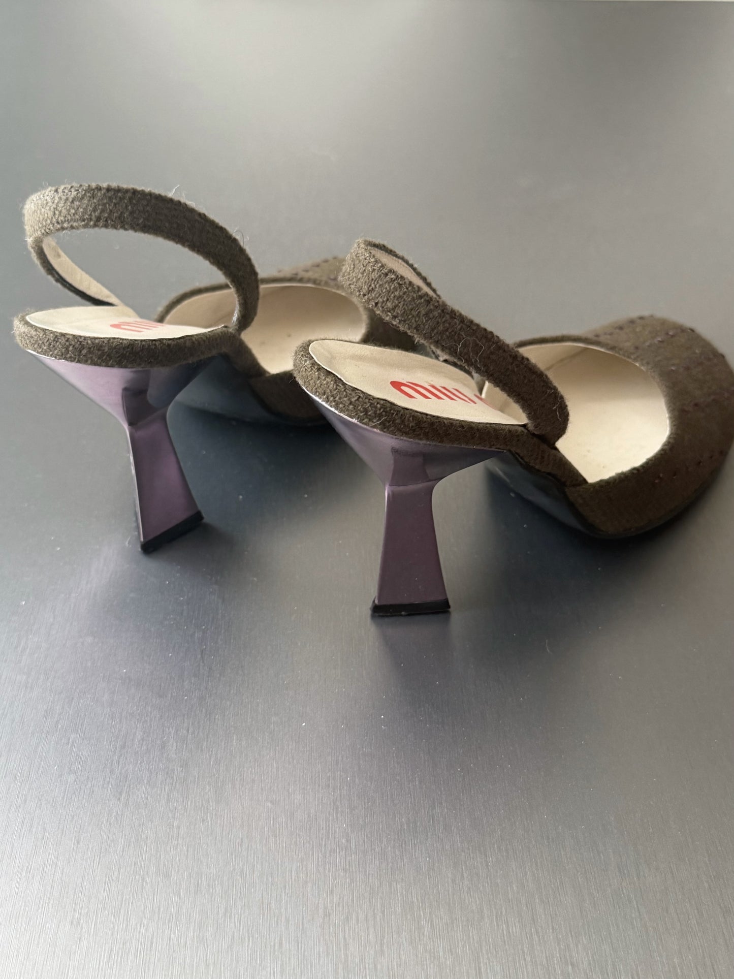 miu miu s/s 1998 embellished slingback heels